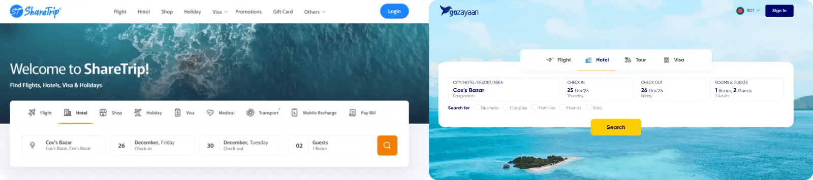ShareTrip vs GoZayaan